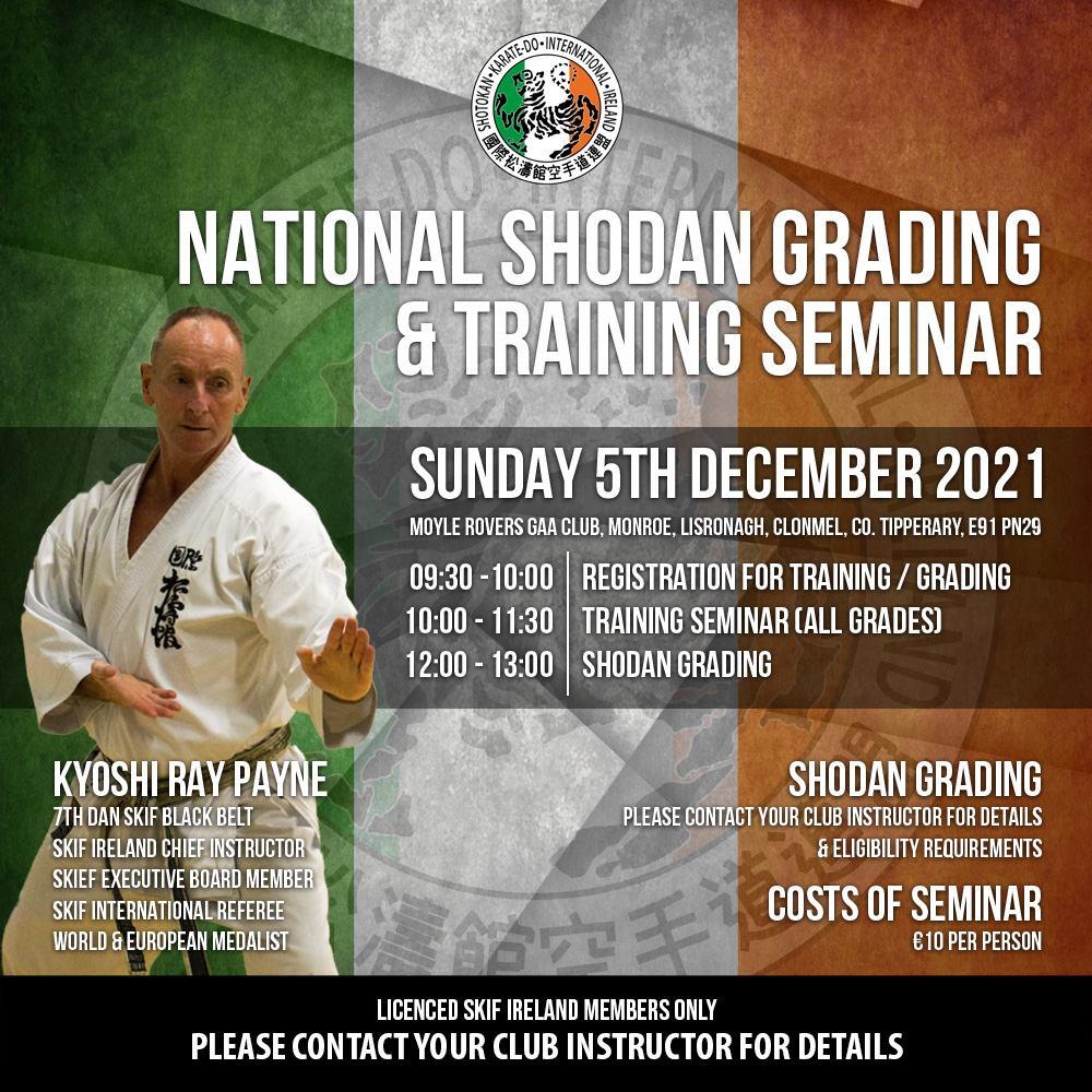 SKIF Ireland Shodan Grading & Training Seminar